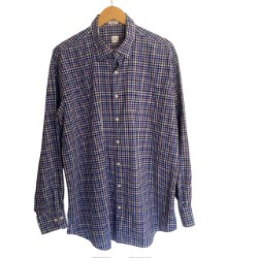 Peter Millar Gingham Button Down Shirt XLarge
